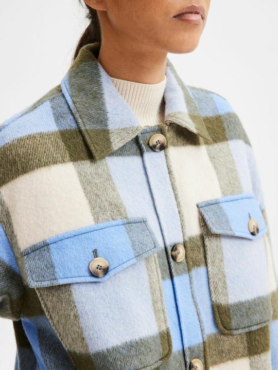 Image du produit Selected Femme Veste de chemise à carreaux