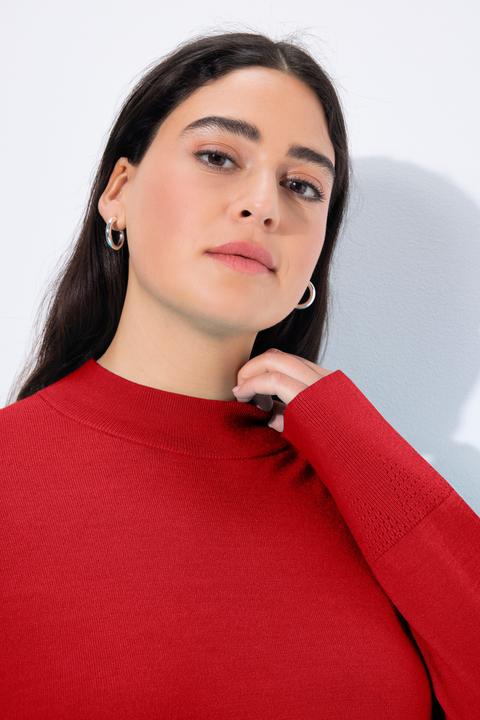 Produktbild Ulla Popken Pullover, Stehkragen, Langarm, Rippbündchen (46, 48)