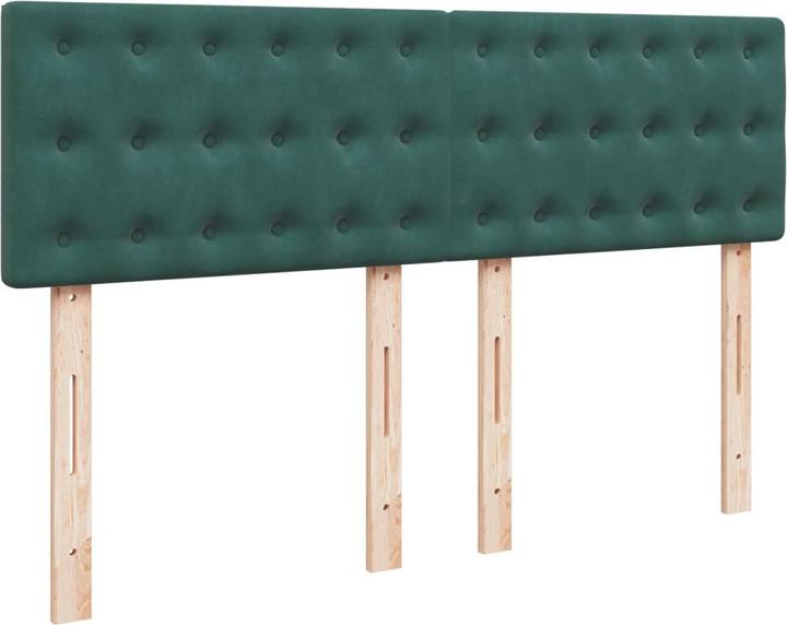 Produktbild vidaXL Bo x springbett mit Matratze 160 x 200 cm Samt (160 x 200 cm)