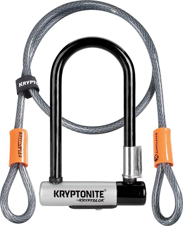 Actual product image Kryptonite KryptoLok Mini-7 bike lock + Kryptoflex