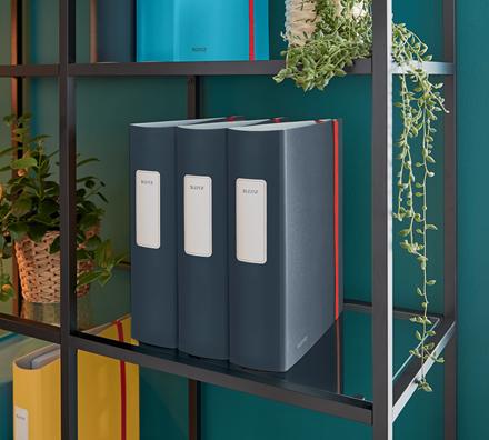 Actual product image Leitz Folder 180° Active Cosy 82 mm, Grey (A4, 82 mm, 1 Piece)