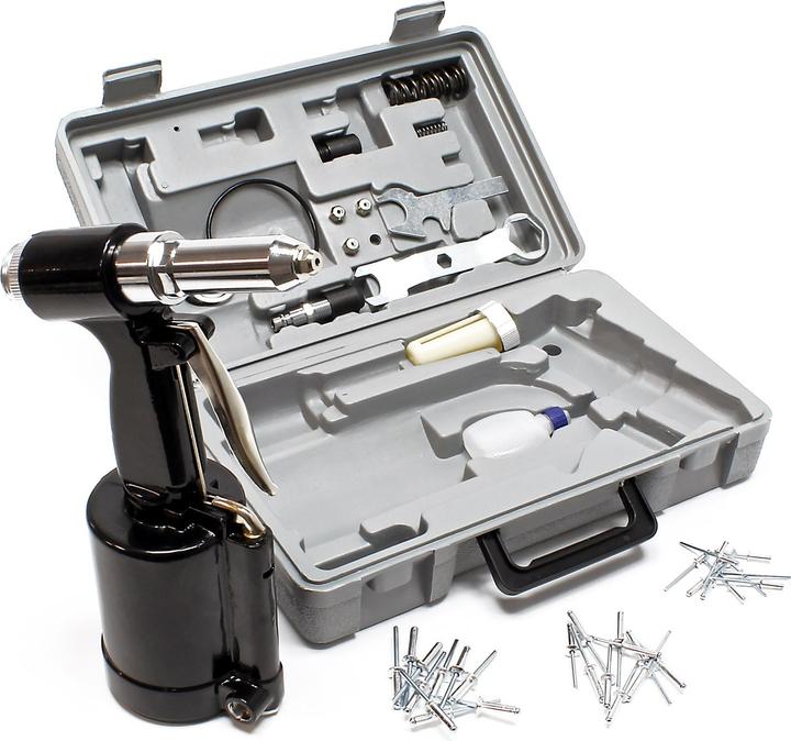 Produktbild Wiltec Druckluft Nietpistole 2,4-4,8 mm Nietgerät pneumatisch Nietzange Blindnieten