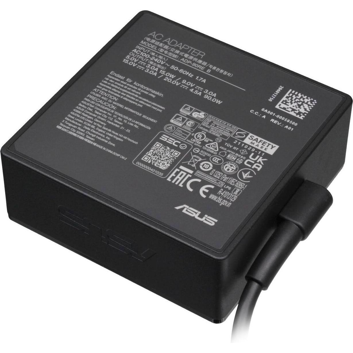 ASUS 0A001-01290200 (90 W), Notebook Netzteil, Schwarz