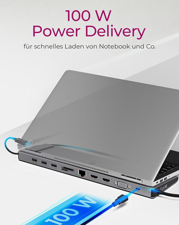Actual product image Icy Box IB-DK2106-C (USB-C, 1 Ports)