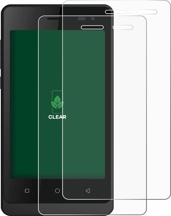 Produktbild ScreenLeaf Schutzfolie nachhaltiger Displayschutz Displayschutzfolie Folie Klar Transparent (2 Stück, Logicom Wave 2)