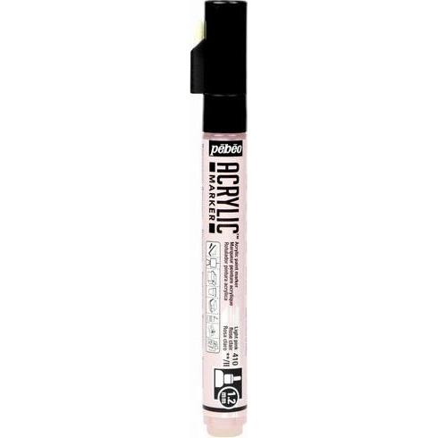 Thumbnail - Pebeo, Marker, Acrylic Marker Dünn Rundspitze 1,2mm (hellrosa, 1.20 mm)