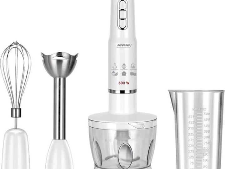 MPM BLENDER RĘCZNY MBL 43 BIAŁY 600W ZESTAW (600 W)
