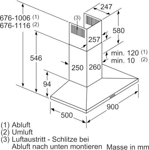 Produktbild Bosch Hausgeräte DWQ96DM50 (Inselhaube)
