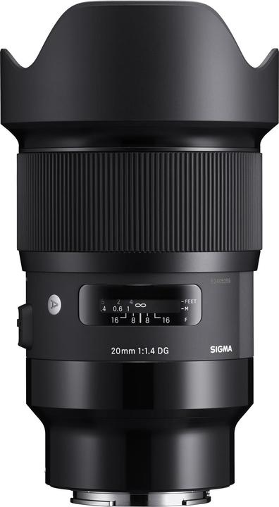 Produktbild Sigma 20mm, f/1.4 DG HSM ART, Sony E (Sony E, Vollformat, APS-C / DX)