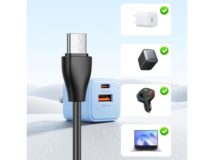 Produktbild PowerGuard USB-C zu Shokz OpenRun Kopfhörer Ladekabel (1m, USB)