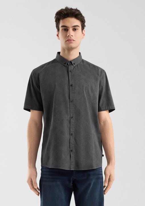 Immagine prodotto s.Oliver Hemd Regular Fit: Gewaschenes Hemd mit All-over-Print (S)