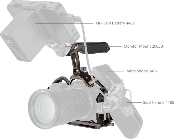 Produktbild SmallRig "Night Eagle" Cage Kit für Z5II/Z7/Z6/Z7II/Z6II/Z5 (Cage, Griff)