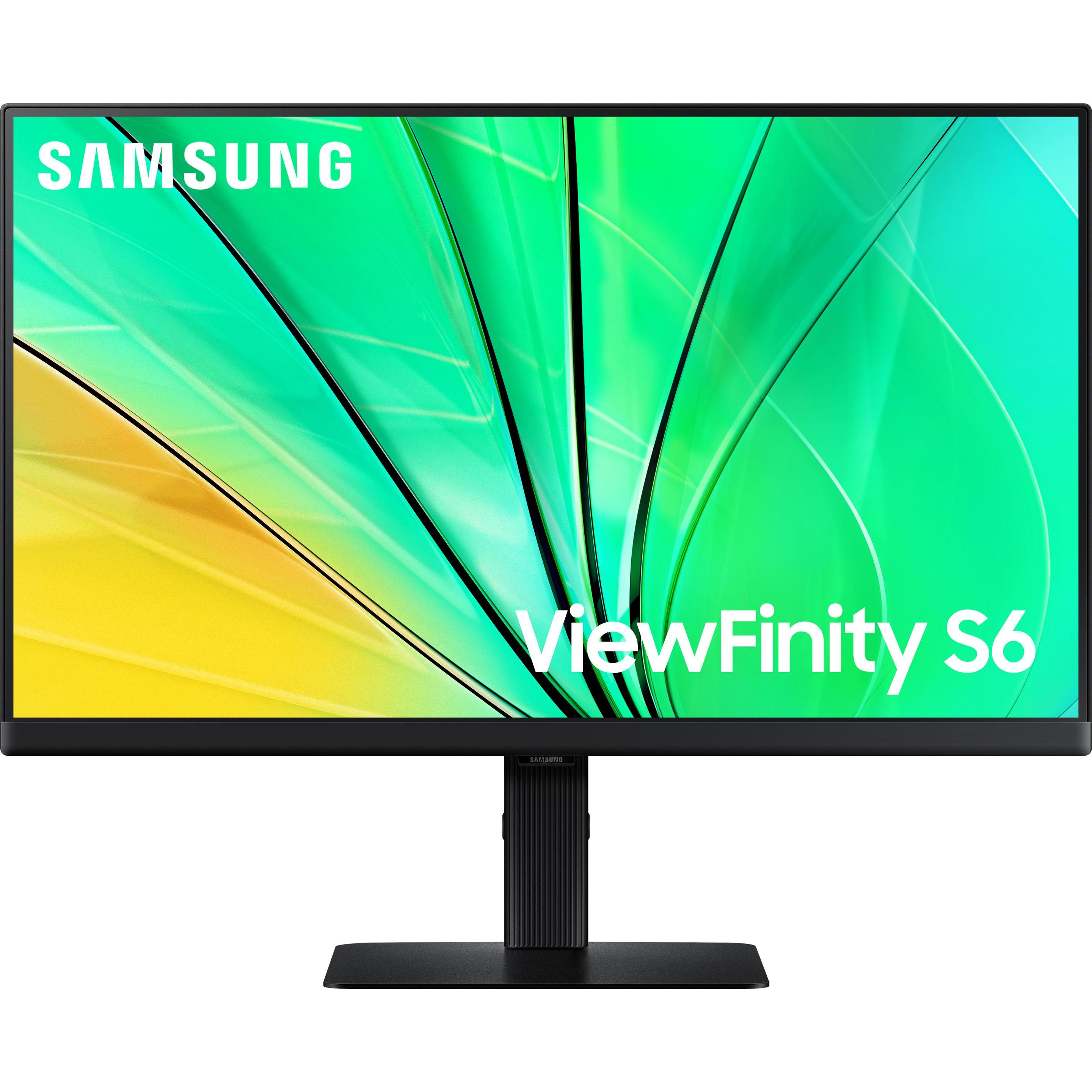 Samsung ViewFinity S6 - S60D (2560 x 1440 Pixel, 24"), Monitor, Schwarz