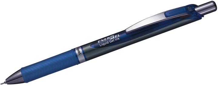 Actual product image Pentel EnerGel XM - rollerball - red - gel ink - 0.5 mm - extra fine - retractable (Red/Silver, 1 x)