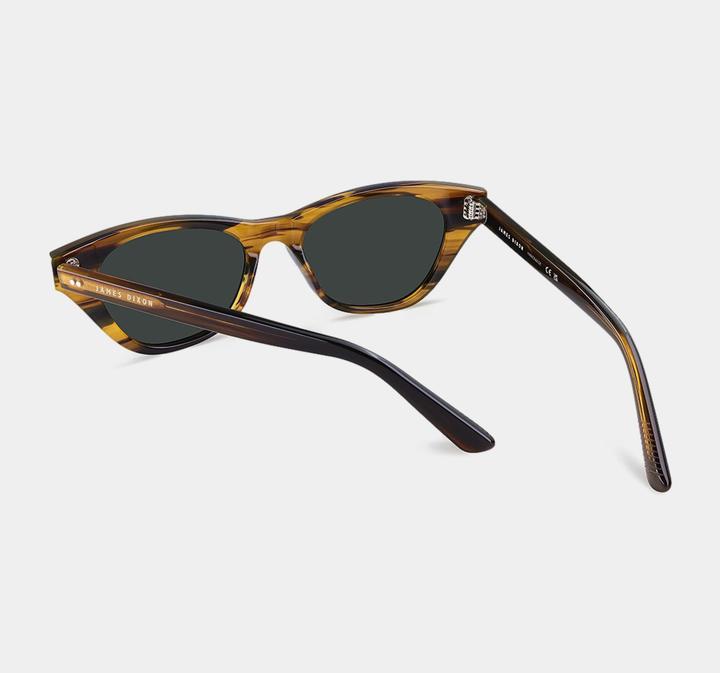 Produktbild James Dixon Gestreift/Grau - Velvet - Cat-Eye - Acetat - Sonnenbrille