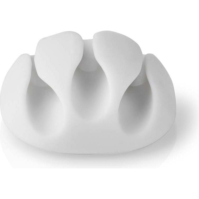 Thumbnail - Nedis, Kabelhalter, Kabelmanagement Kabelclip Gesperrt 4 Stück max. Kabeldicke: 5 mm Silikon 35 mm Weiss
