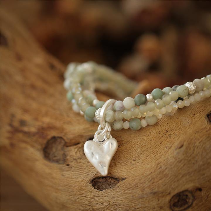 Immagine prodotto Andreani Bracciale con vera giada naturale (8 cm)