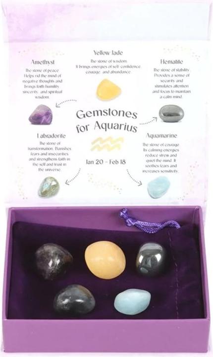 Actual product image Something Different Aquarius Tumbled Stone (Pack of 5)