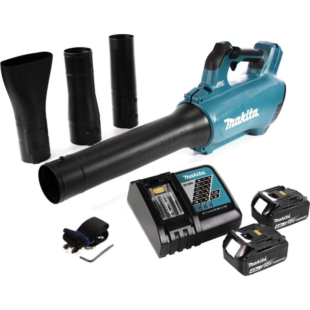 Thumbnail - Makita, Laubsauger + Laubbläser, DUB 184 RM Akku Gebläse 18 V Brushless + 2x Akku 4,0 Ah + Ladegerät (Akkubetrieb, Laubb...