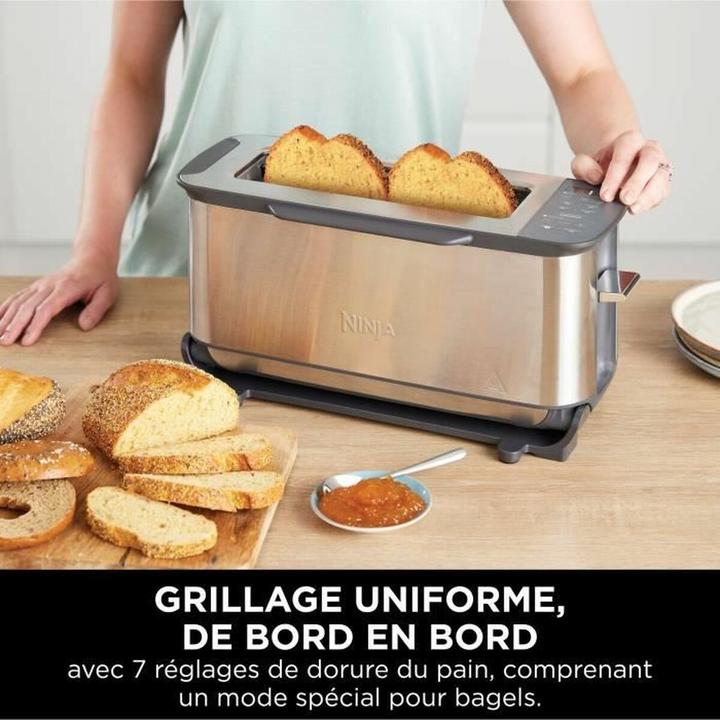 Produktbild Ninja 3-in-1 Multifunctionele Toaster, Grillplaat en Panini Maker - 7 Roosterstanden - RVS - ST202EU