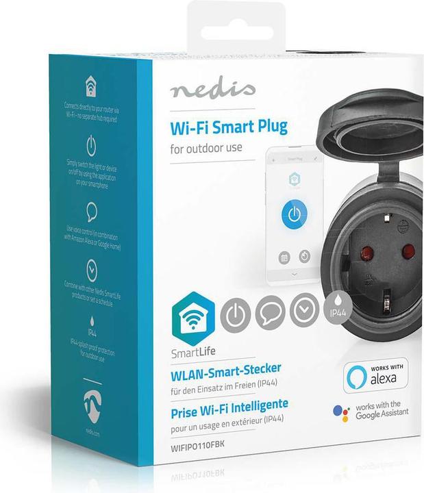 Actual product image Nedis SmartLife Smart Plug (WIFIPO110FBK) - Black