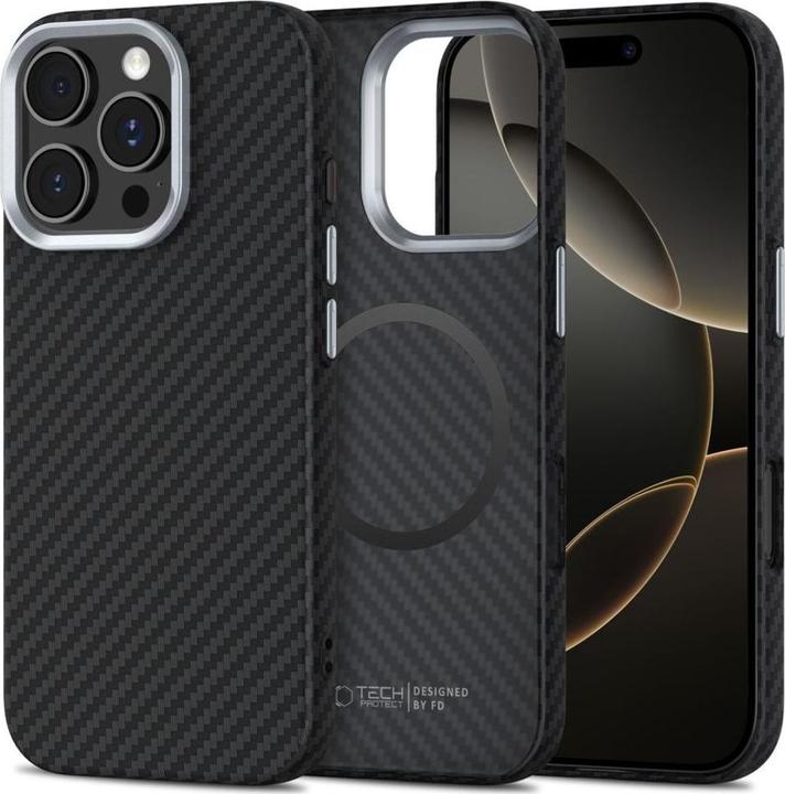 Produktbild 4Kom Ion Carbon MagSafe Case for iPhone 16 Pro Max - Black/Grey (Apple iPhone 16 Pro Max)