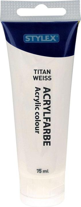 Stylex acrylic paint (Titanium White, 75 ml)