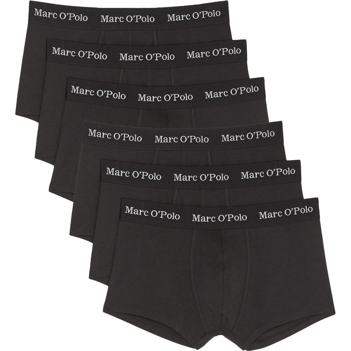 Marc O'Polo, Herren, Unterhosen, 6er Pack Essentials Hipster Short / Pant, Schwarz, (XL, 6er Pack)