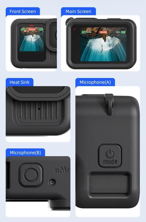 Actual product image aMagisn Silicone protective cover with lens protection