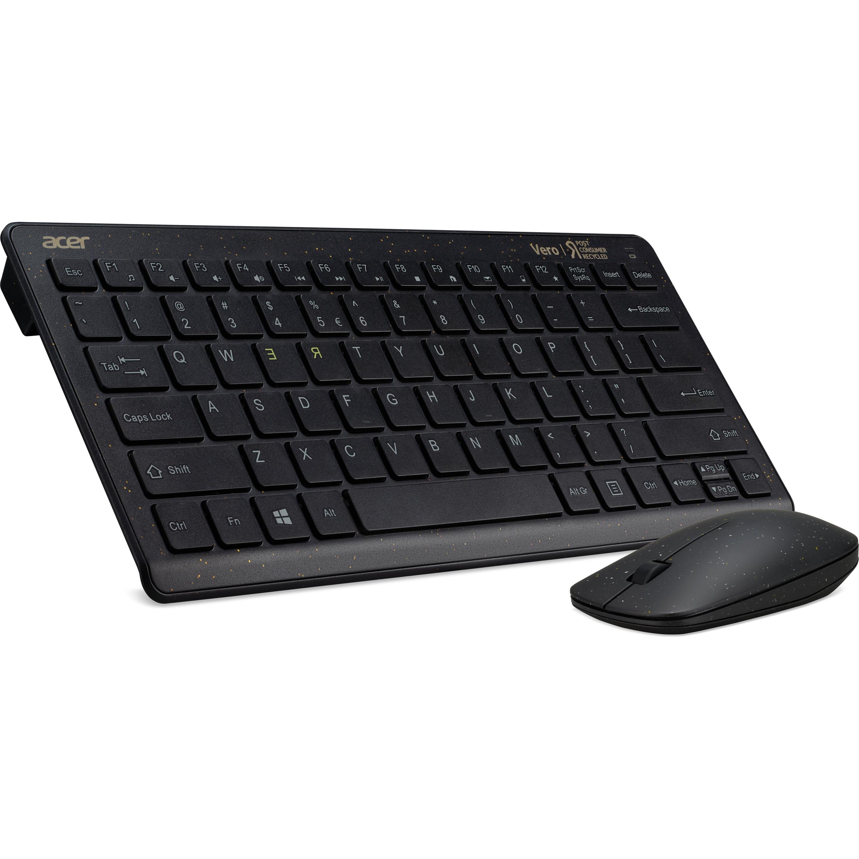 Acer AAK125 Tastatur-und-Maus-Set (DE, Kabelgebunden), Tastatur, Schwarz