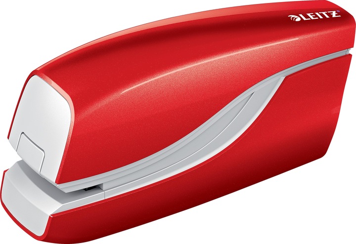 Leitz Cucitrice elettrica WOW rosso metallizzato (10 lamelle)
