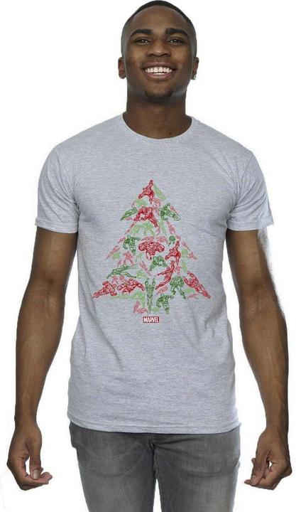 Image du produit - T-shirt AVENGERS CHRISTMAS TREE - Homme (4XL)