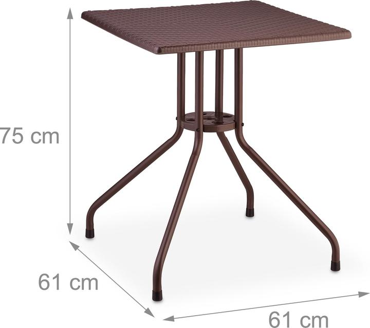 Produktbild Relaxdays Gartentisch (61 cm)