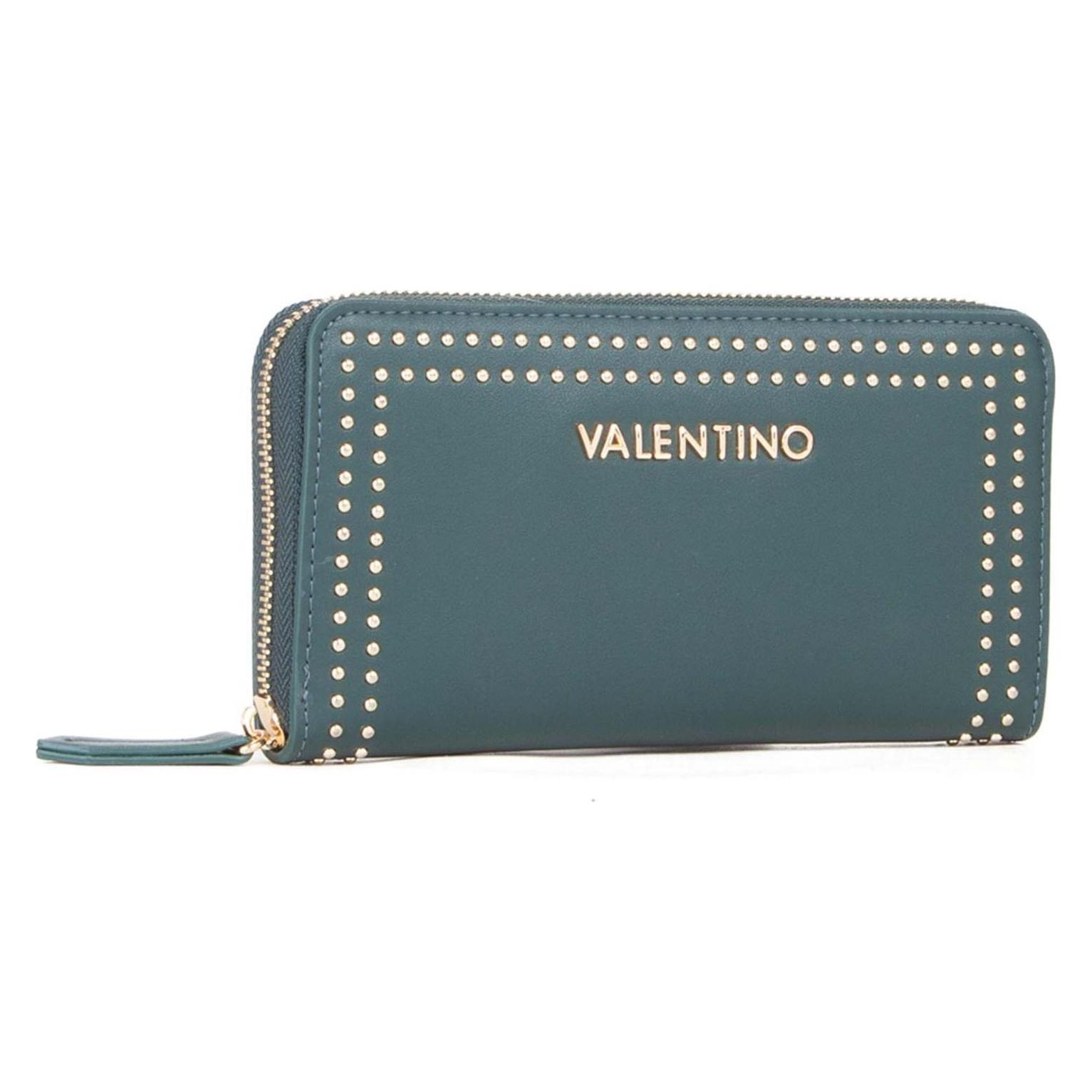 Valentino, Damen, Portemonnaie, Shine Re Zip Around Wallet, Grün