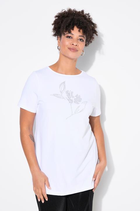 Produktbild Miamoda T-Shirt, Ziersteinchen-Blume, Halbarm (54)