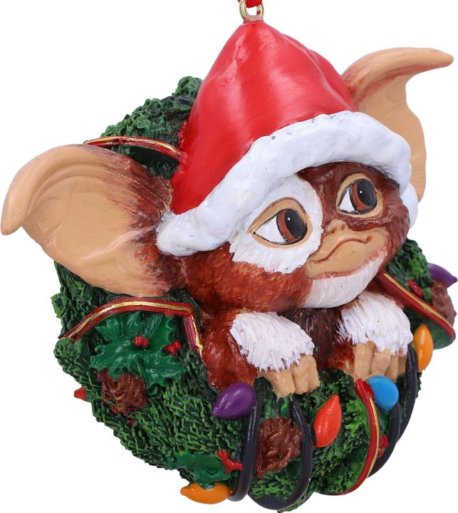 Actual product image Nemesis Now Gremlins Gizmo in Wreath Hanging Ornament 10cm (1-part)
