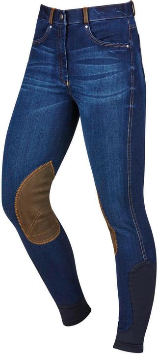 Actual product image Dublin Shona Denim Breeches With Suede Patch (36)
