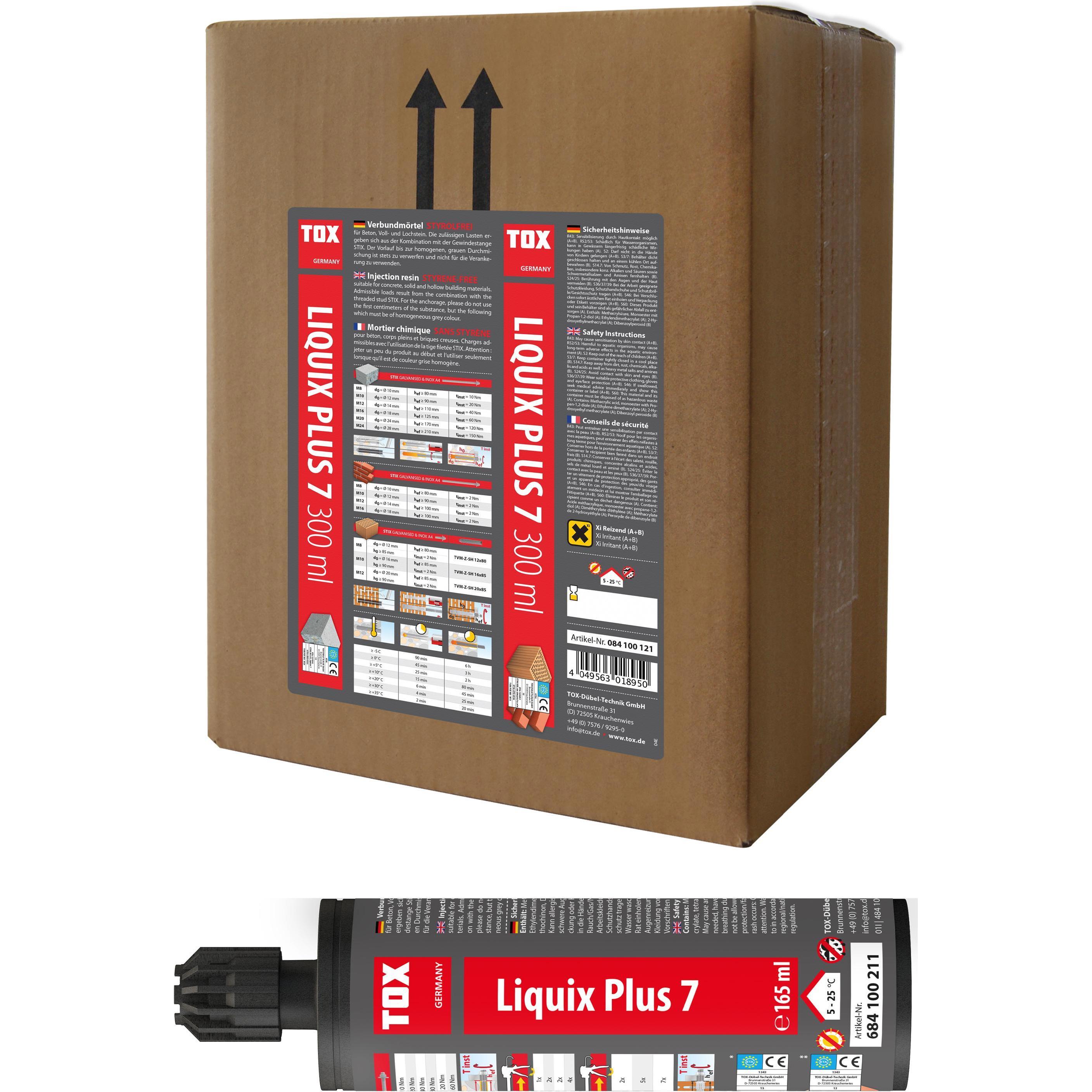 Thumbnail - Tox, Dübel, Verbundmörtel Liquix Plus 7 styrolfrei 165 ml (1 Stk.)