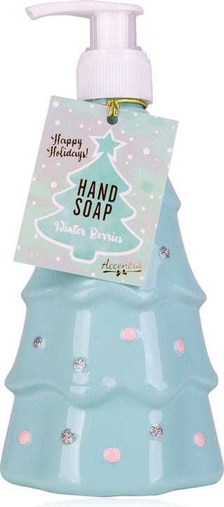 Immagine prodotto Accentra Dispenser per sapone liquido XMAS TREE con design ad albero di Natale, fragranza: Bacche d'Inverno (Dispositivo, 300 ml)