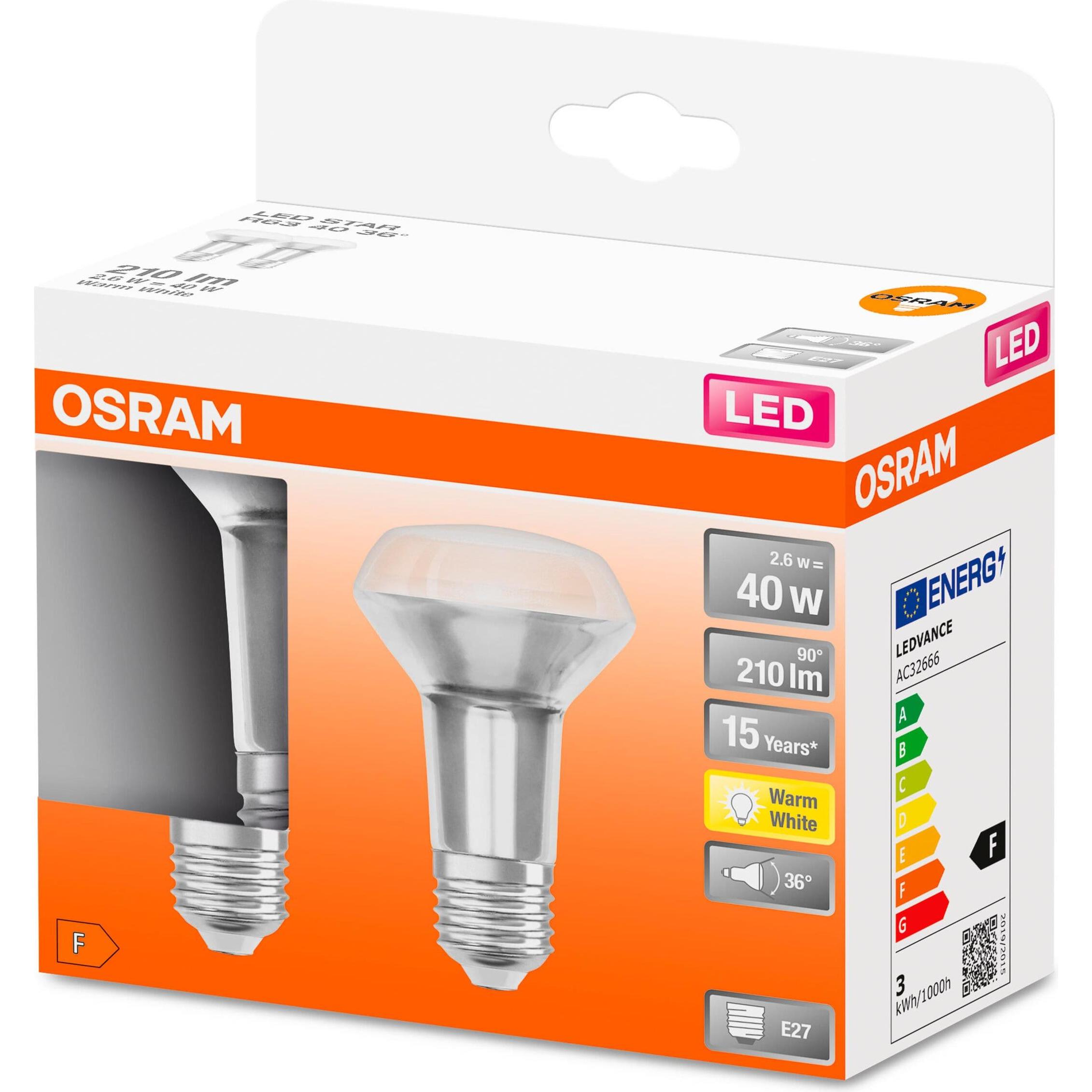 Thumbnail - Osram, Leuchtmittel, Star (E27, 2.60 W, 210 lm, 3 x, F)