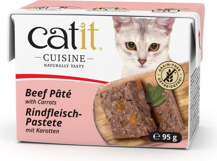 Catit Cuisine Rindfleisch-Pastete mit Karotten (Adult, 1 Stk., 95 g)