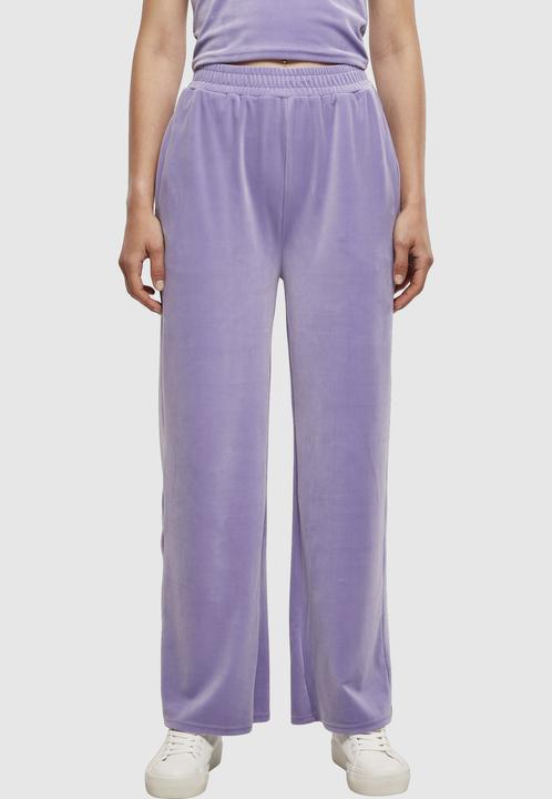Produktbild Urban Classics Ladies High Waist Straight Velvet Sweatpants (XS)