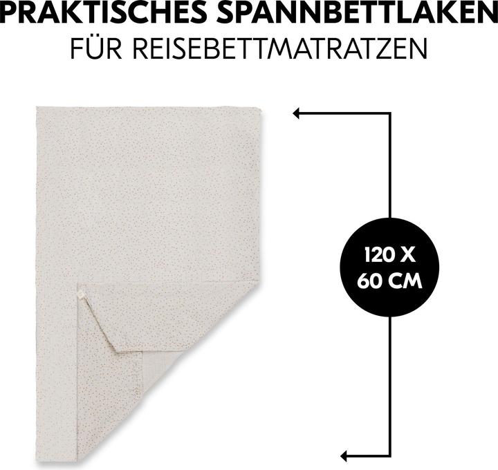 Actual product image Hauck Fitted sheets for travel cot mattresses