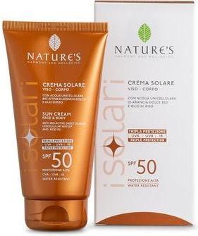 Actual product image Bios Line Nature's iSolari Sunscreen SPF 50 Face and Body Moisturising Cream 150ml (Suntan cream, SPF 50, 150 ml)