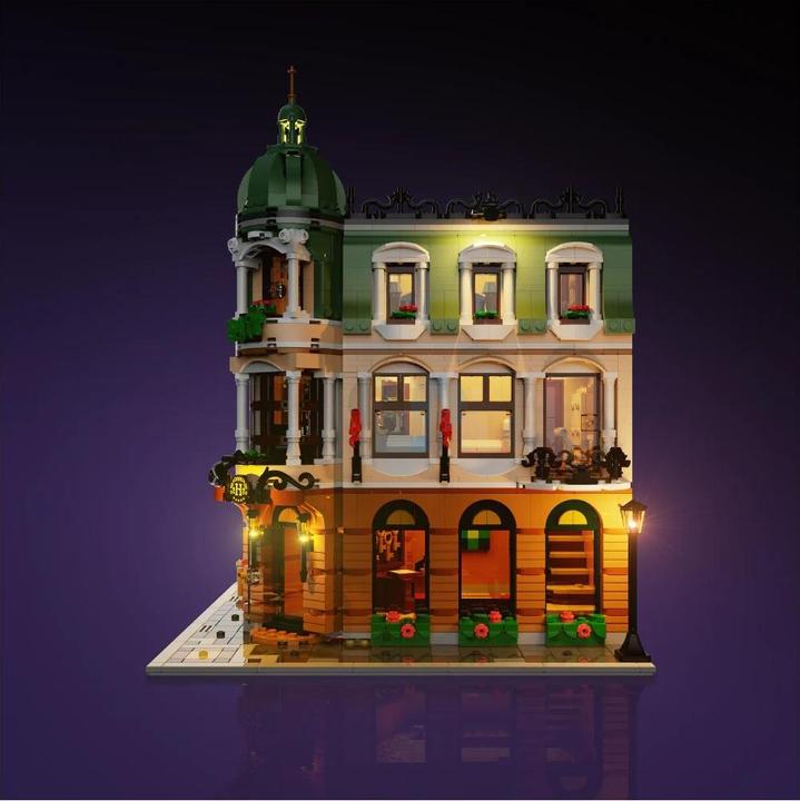 Actual product image Light my bricks LMB 2.0 LED light set for LEGO 10297 Boutique Hotel