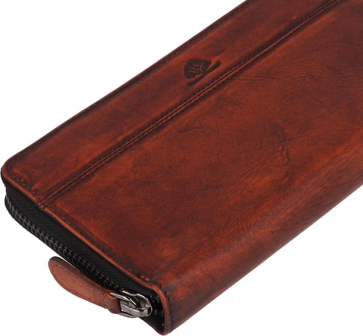 Actual product image Greenburry Destressed Geldbörse RFID Schutz Leder 19 cm