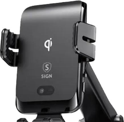 Image du produit SIGN Support de voiture pour smartphones avec charge sans fil, 4.7-6.8
