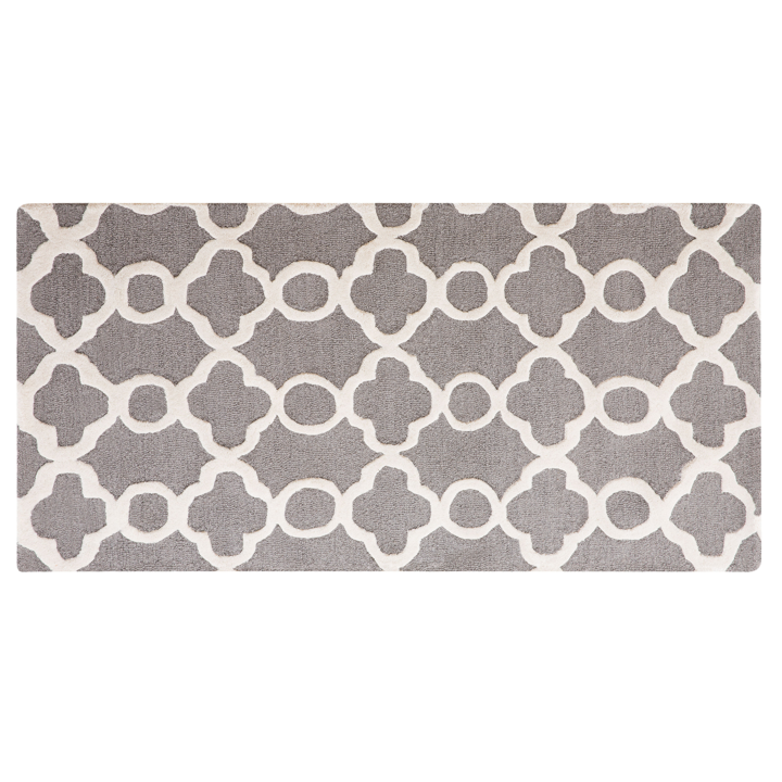 Produktbild Beliani Dunkelhaarige Wolle 80 x 150 cm grau ZILĖ (150 x 80 cm)