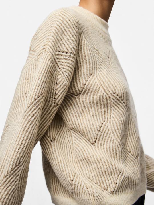 Image du produit Pieces Pcjenna Ls O-Neck Knit Noos Bc (M)