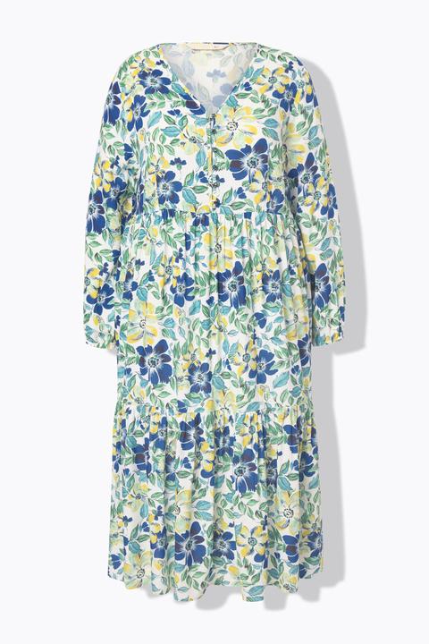 Image du produit Miamoda Maxikleid, A-Linie, Blumenmuster, Volant (48)